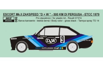 Transkit – Ford Escort Mk.II  1979 Zakspeed „D+W“ # 9 K.Niedzwiedz 